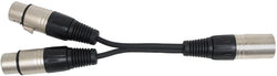 XLR-M to Dual XLR-F Y-Cable / Splitter - Home Studio Series