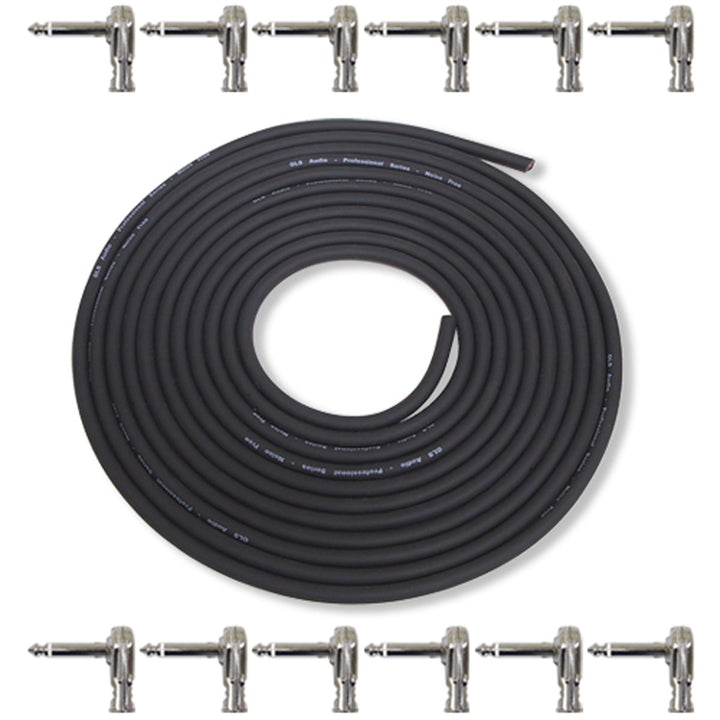 DIY Patch Cable Pedalboard Kit 15ft Cable with 12 1/4