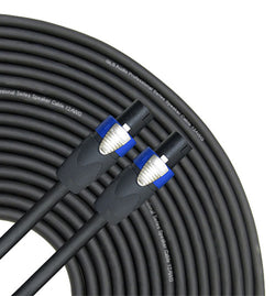 25ft 12AWG Speaker Cable 4 CONDUCTOR with Neutrik Speakon NL4FC 12/4