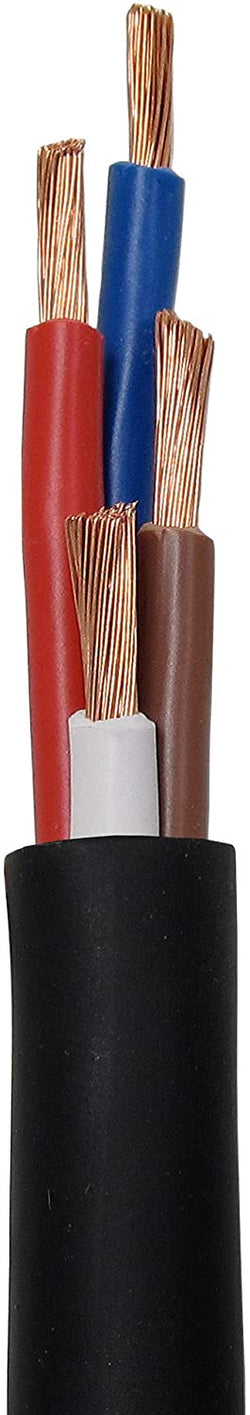 Speaker Cable Wire 12/4 - 12 gauge 4 conductor 500ft roll black bulk
