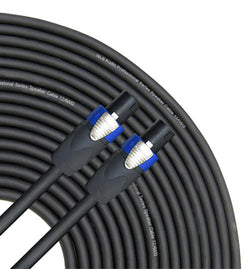 25ft 12AWG Speaker Cable - Neutrik Speakon NL4FX to NL4FX (NL4FC)