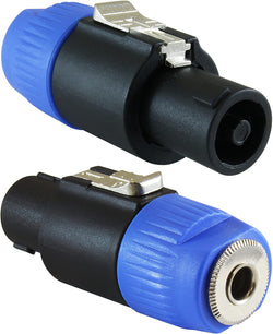 Speakon NA4LJX 1/4" to NL4FX Adapter Connectors 2-Pack