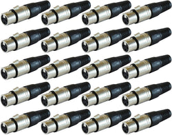 XLR Plug Connector - 20 Pack