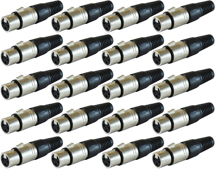 XLR Plug Connector - 20 Pack