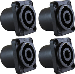 NL4MP Speakon Panel Mount Connector 4-Pack