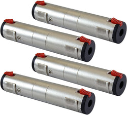 1/4" Locking Female Coupler Adapter Connector - 4 Pack Adapters