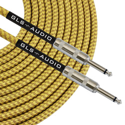 Instrument Guitar Cable 1/4" Straight to Straight - 15ft Gold/Brown Tweed